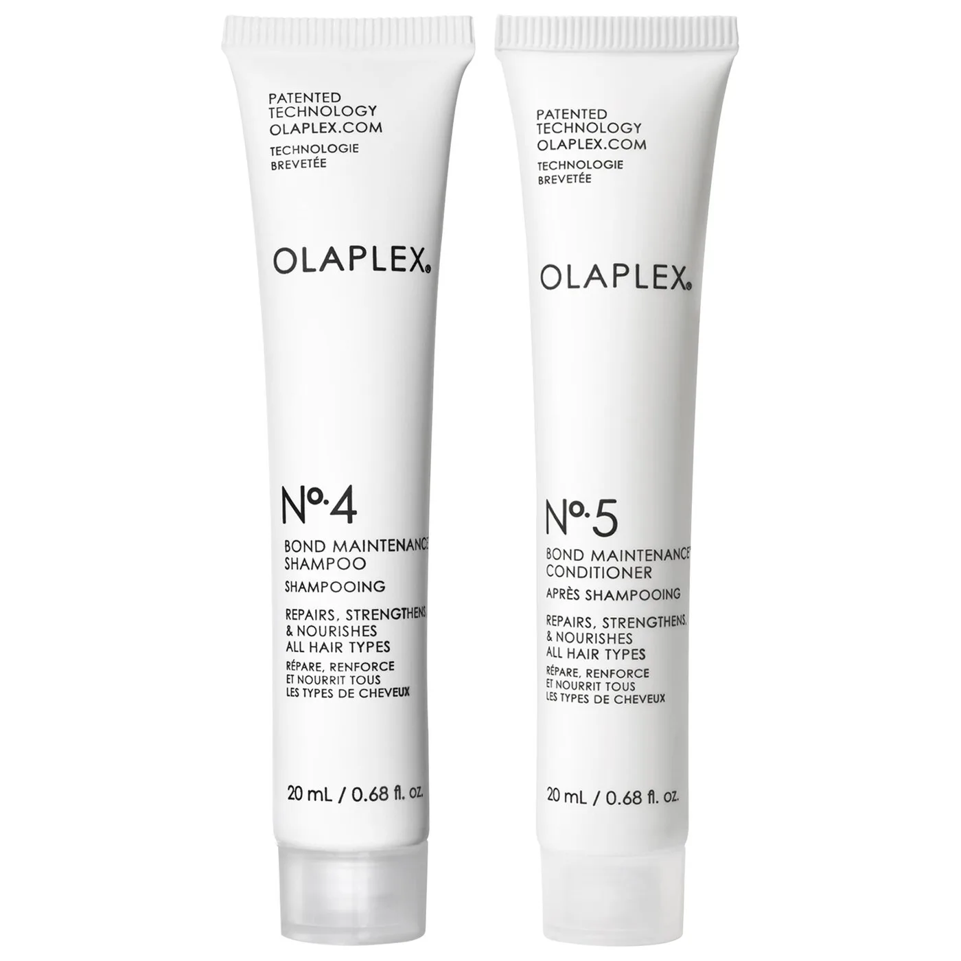 No.4 Shampoo + No.5 Conditioner Bundle trial sizes- 20 ml